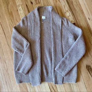 A New Day Blush Pink Chunky Cardigan Sweater Small